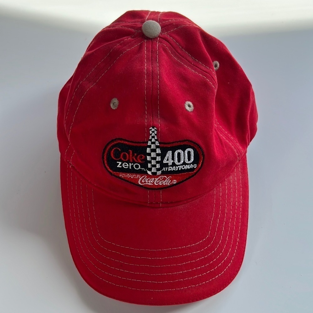 Coke ZeroDaytona 400 Nascar Ball Cap Hat New Red White Black Coke ZeroDaytona 400 Nascar Ball Cap Hat New Red White Black